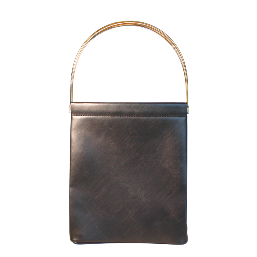 Bolsa Cartier Trinity de Couro Preto