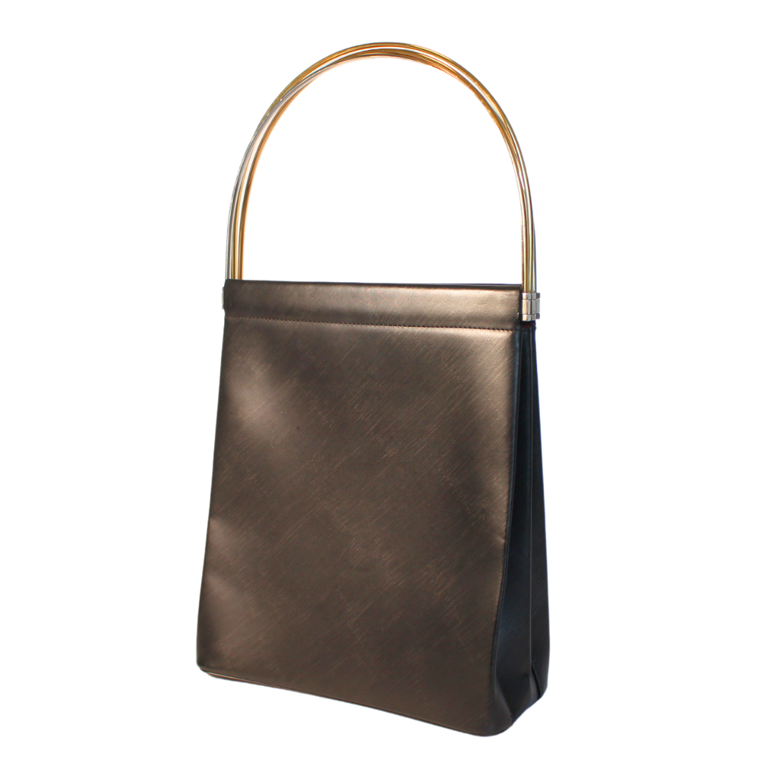 Bolsa Cartier Trinity de Couro Preto