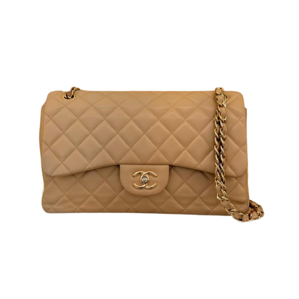 Chanel Double Flap Bege