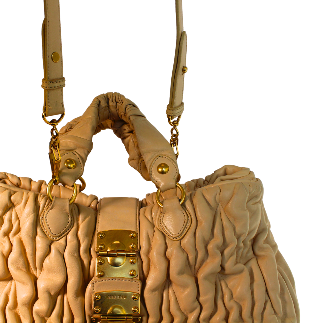 Bolsa Miu Miu bege