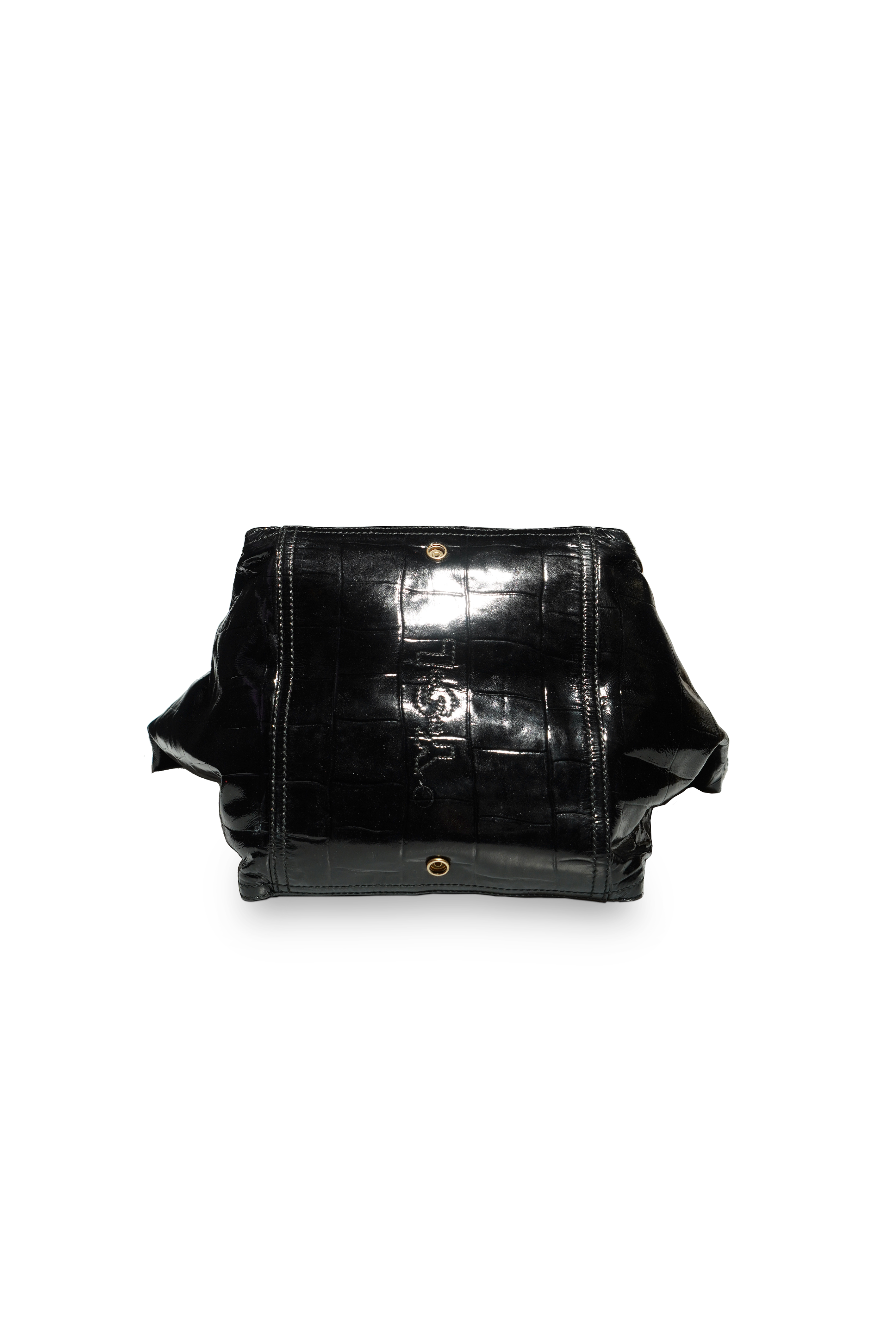 Bolsa YSL Downtown preta verniz