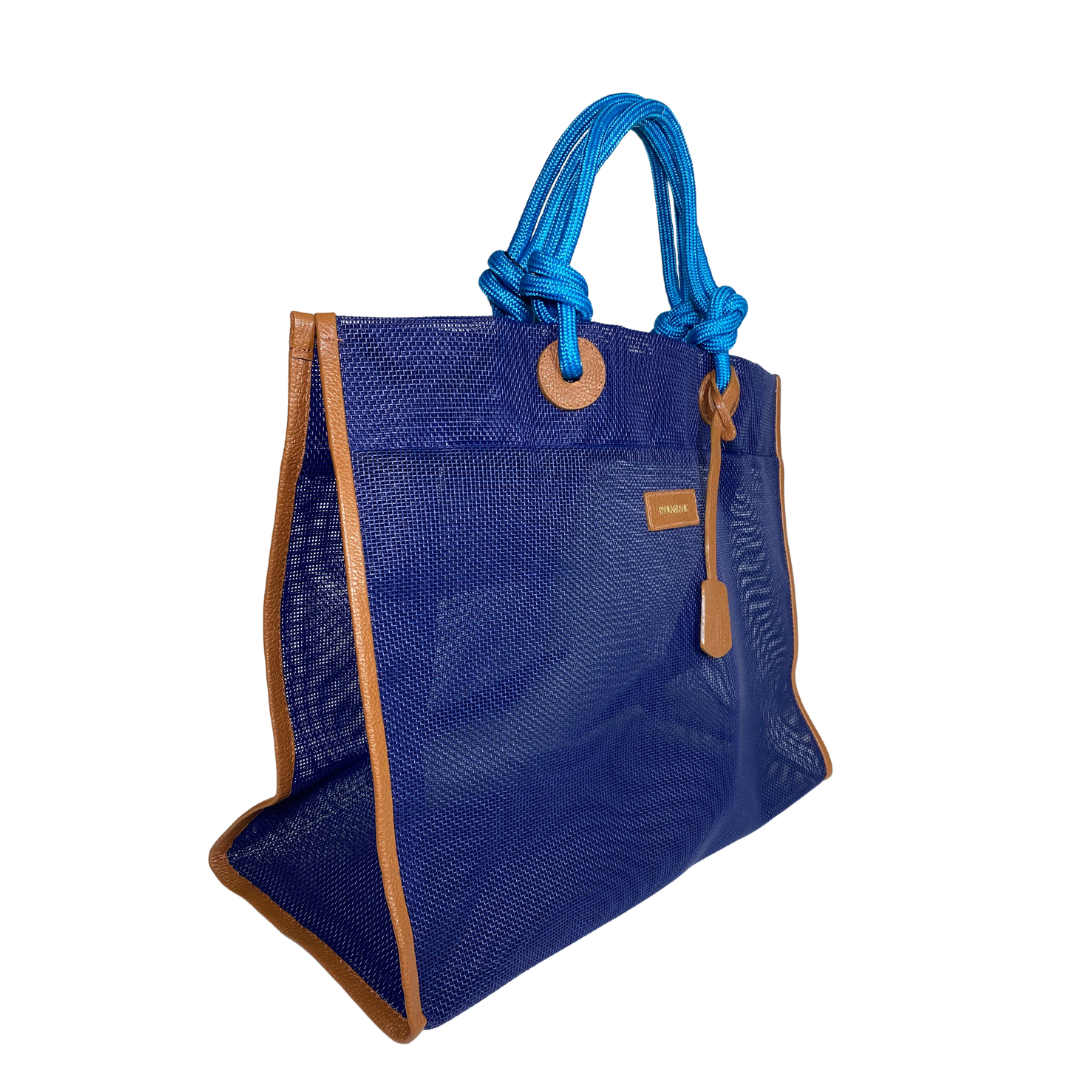 BOLSA BALNEÁRIO PAULA FRANK AZUL MARINHO