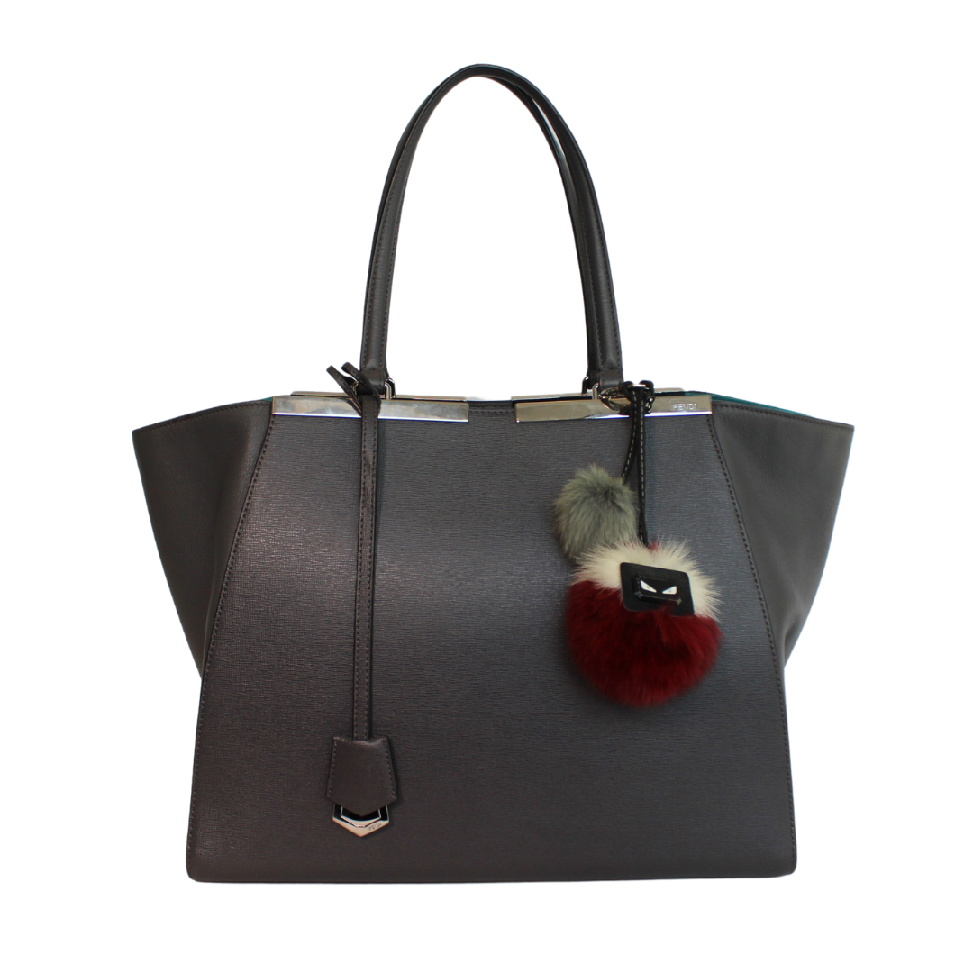 Bolsa Fendi 3 jour cinza