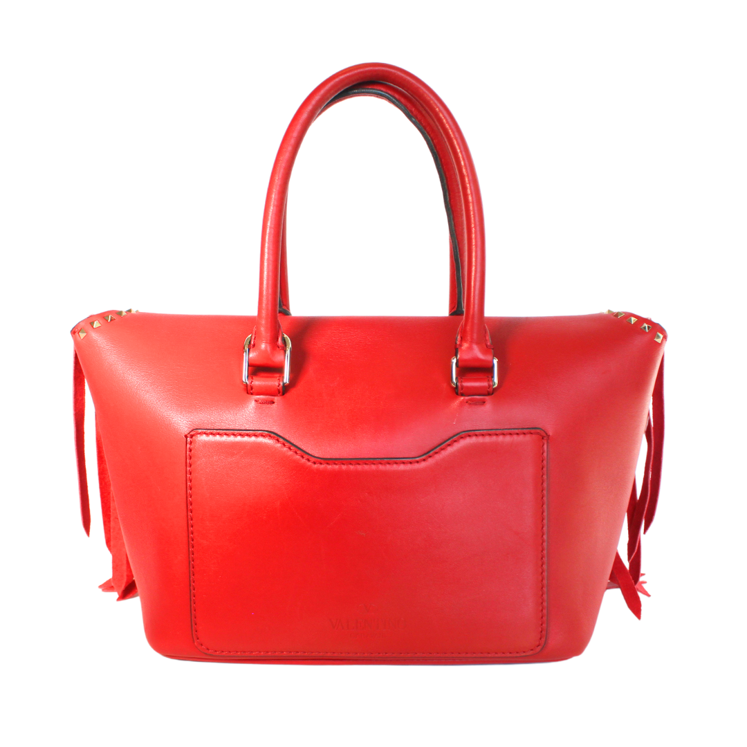Bolsa Valentino Vermelha com franjas