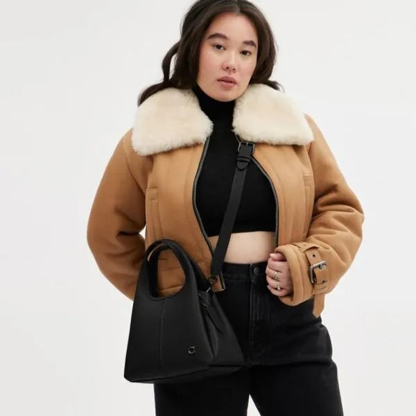 Bolsa Lana Shoulder 23 Coach - Preto