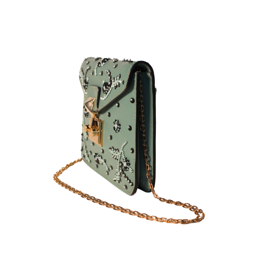 Bolsa Valentino Verde com bordados