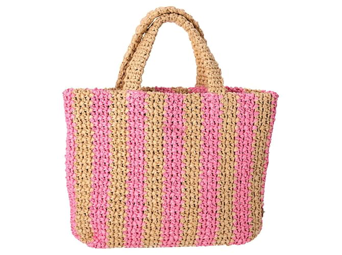 PRADA RAFFIA ROSA