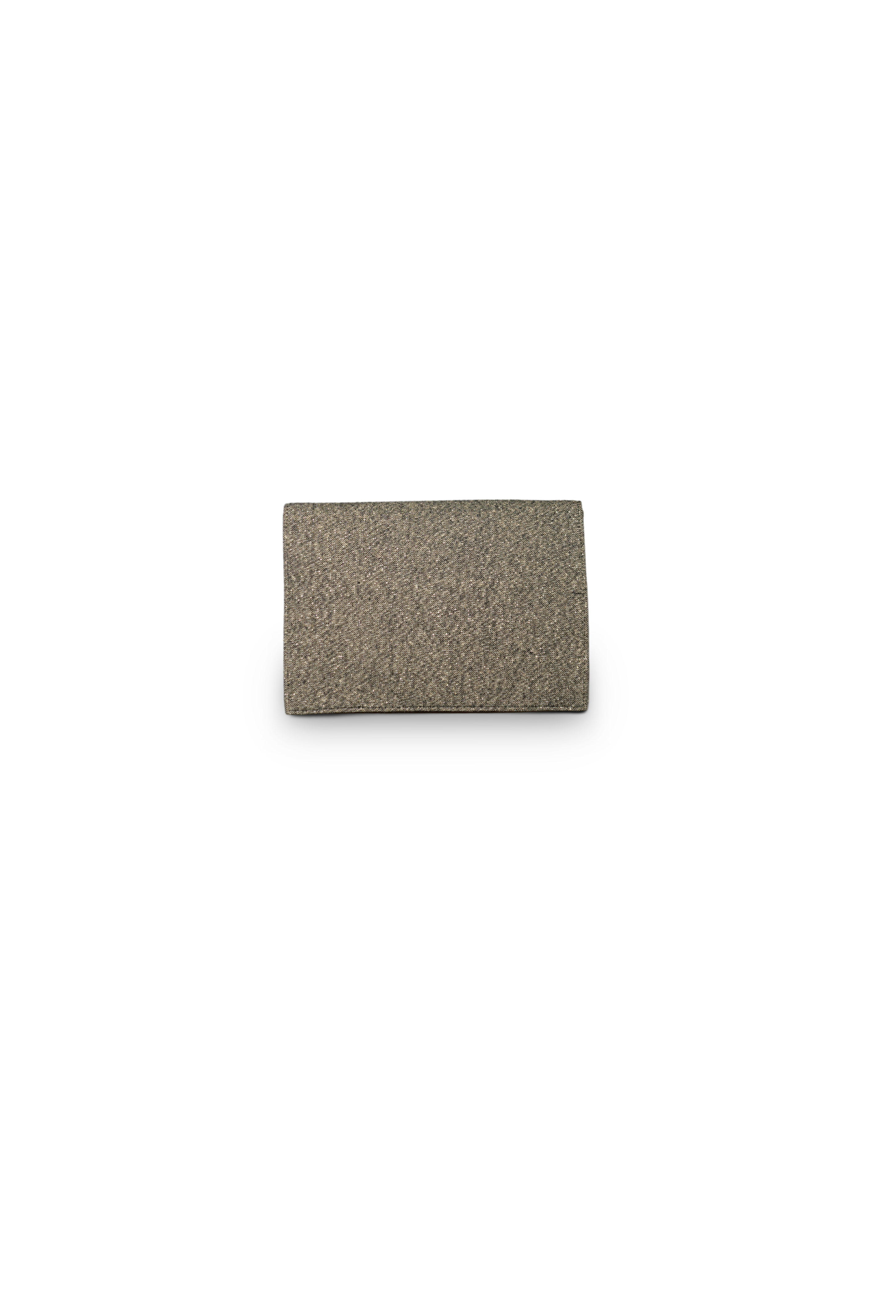 Clutch YSL tecido prateada
