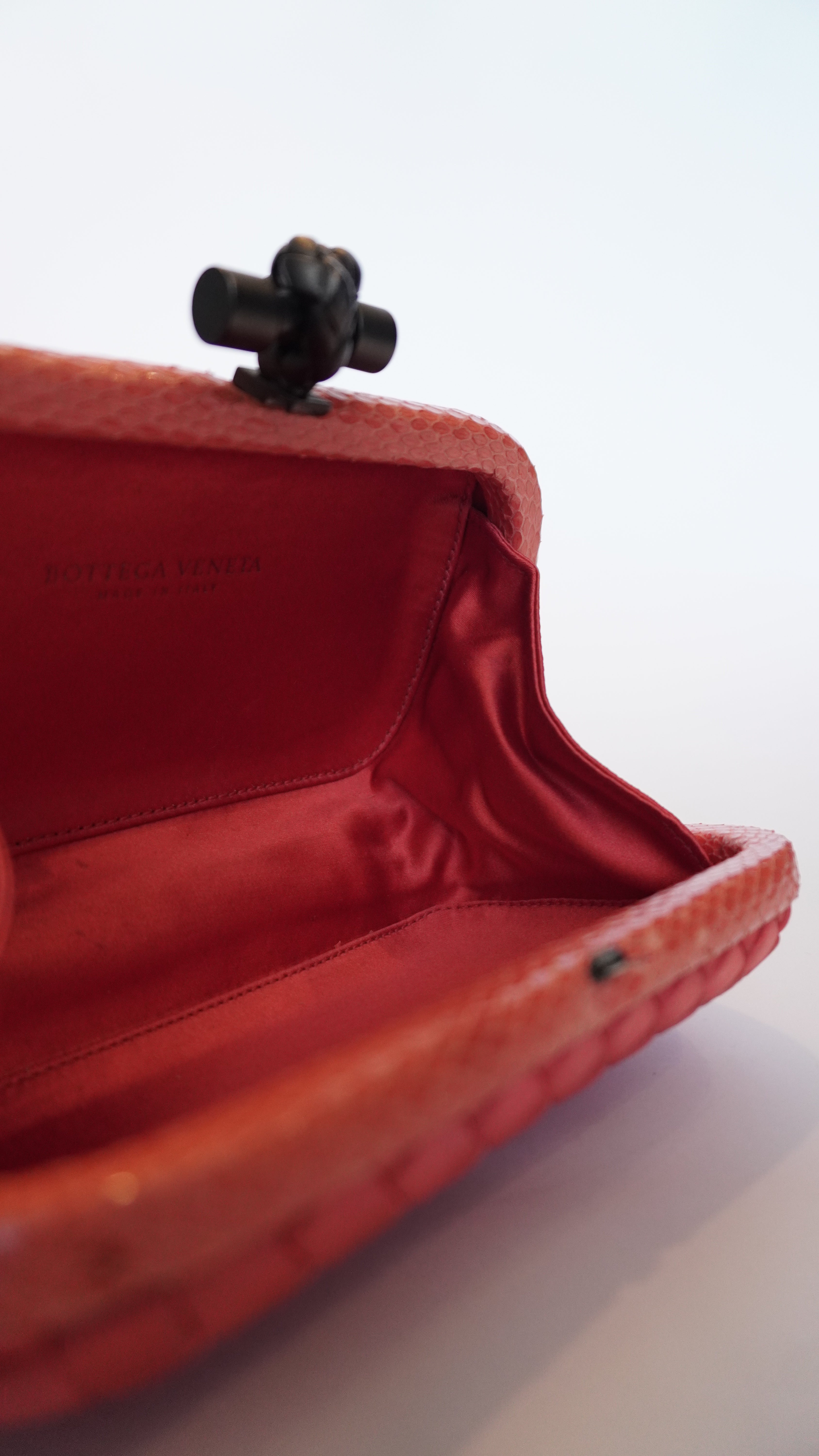 Clutch Bottega Veneta laranja P
