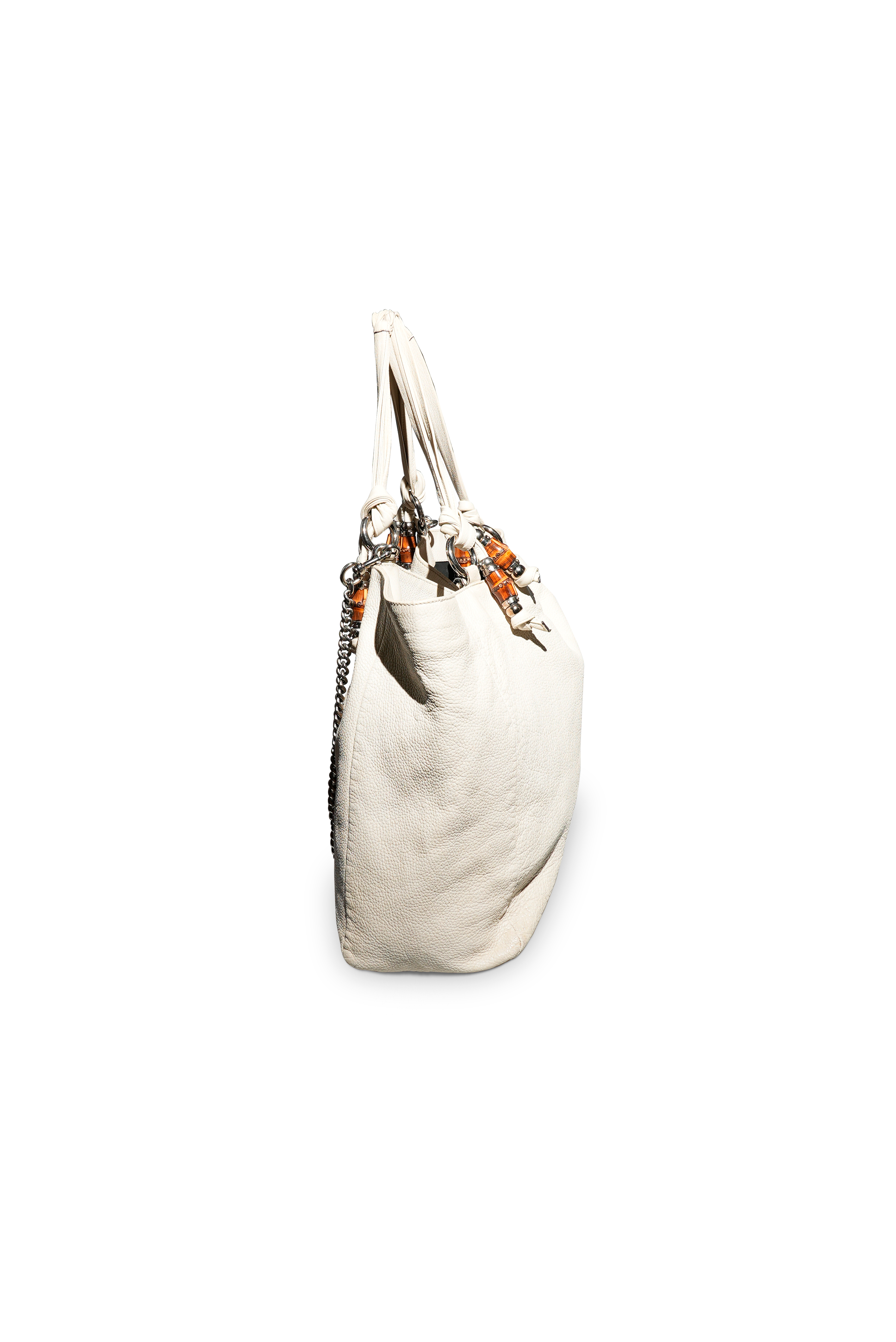 Bolsa Gucci OFF White Com Bambu GG