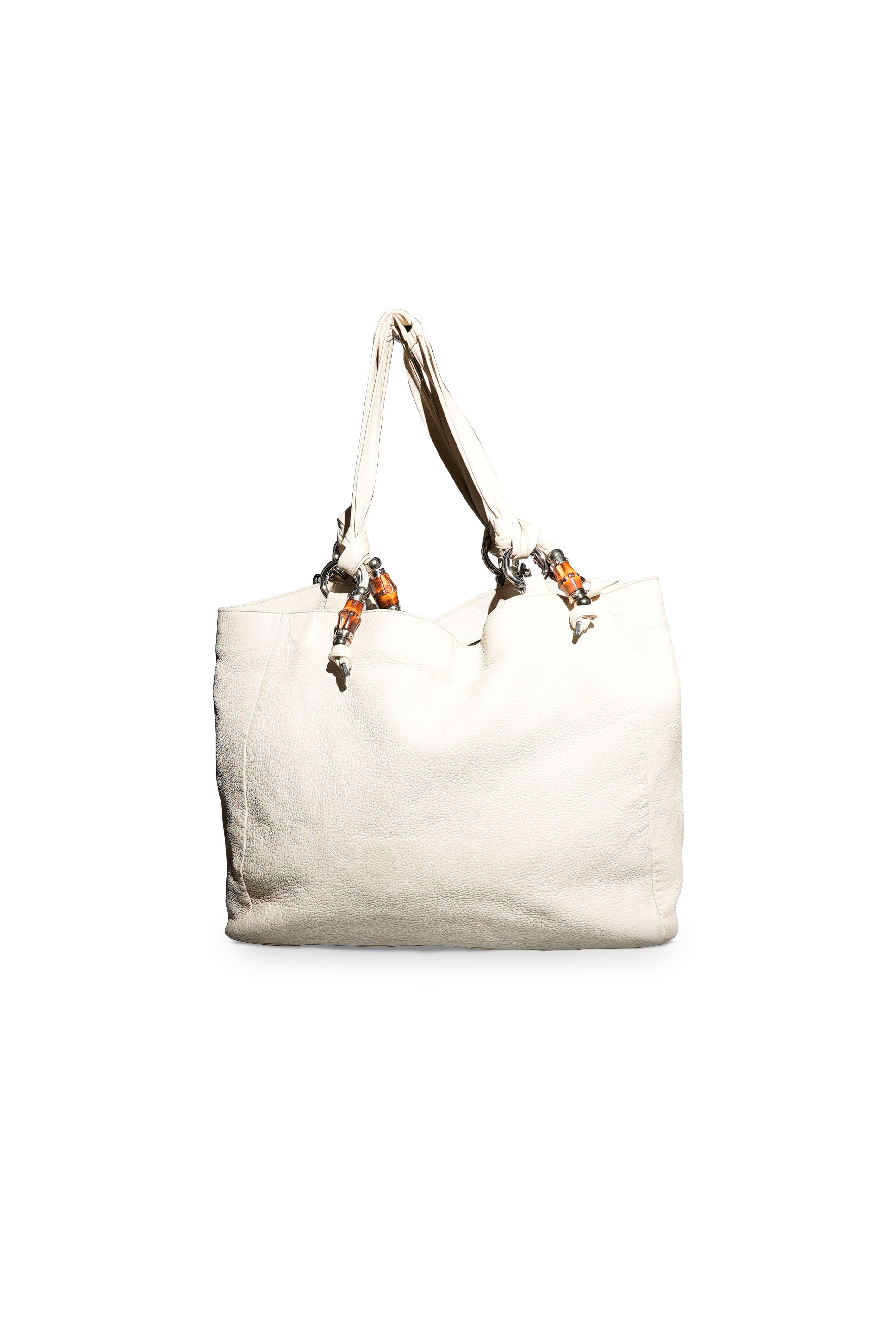 Bolsa Gucci OFF White Com Bambu GG
