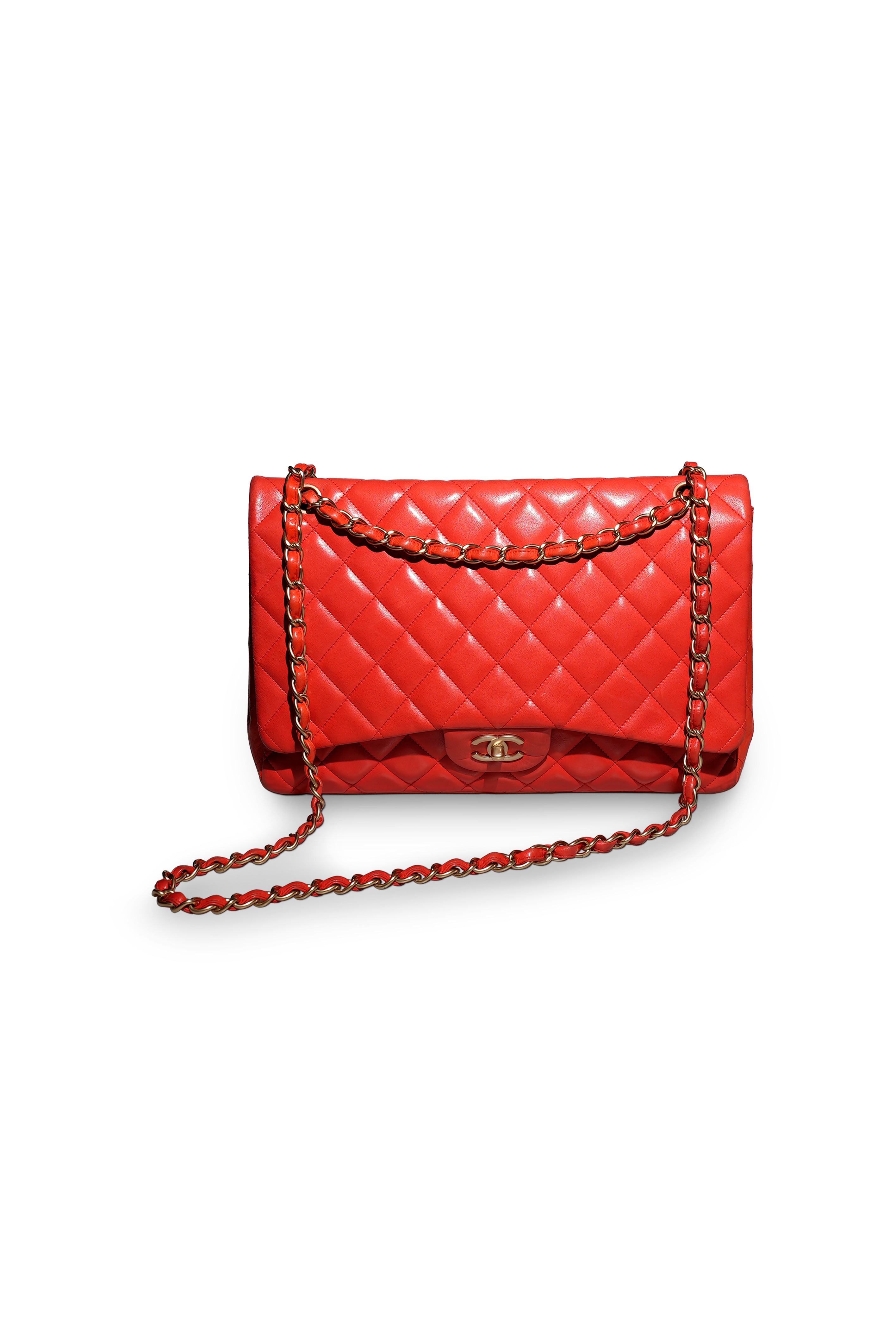Bolsa Chanel classica coral