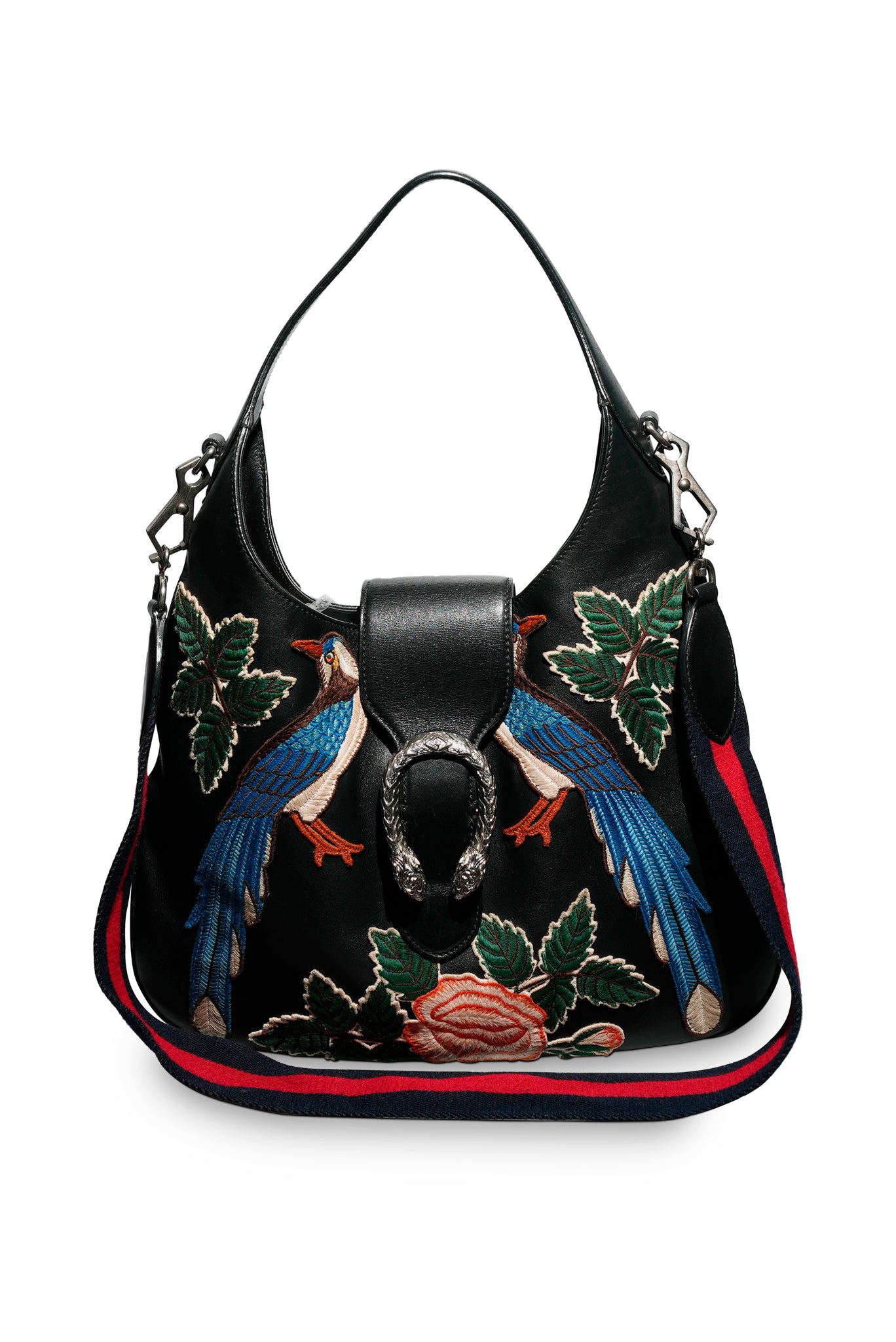 Bolsa Gucci preta patchs