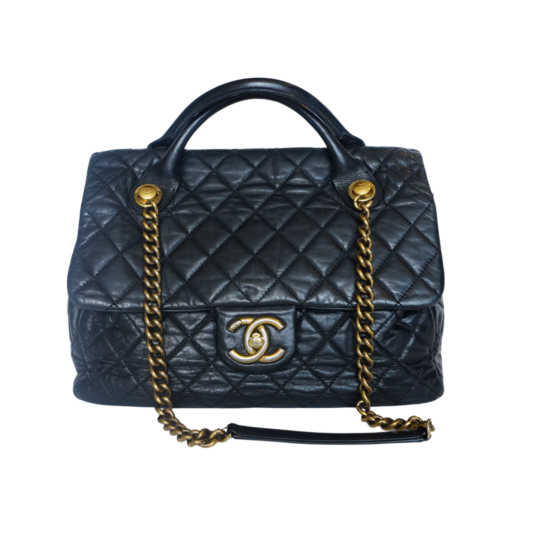 Bolsa Chanel Castle Rock Preta