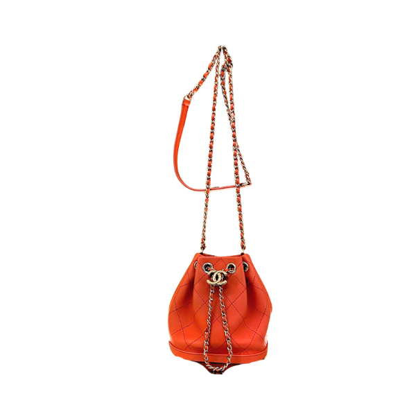 Chanel CC Quilted Lambskin Bucket