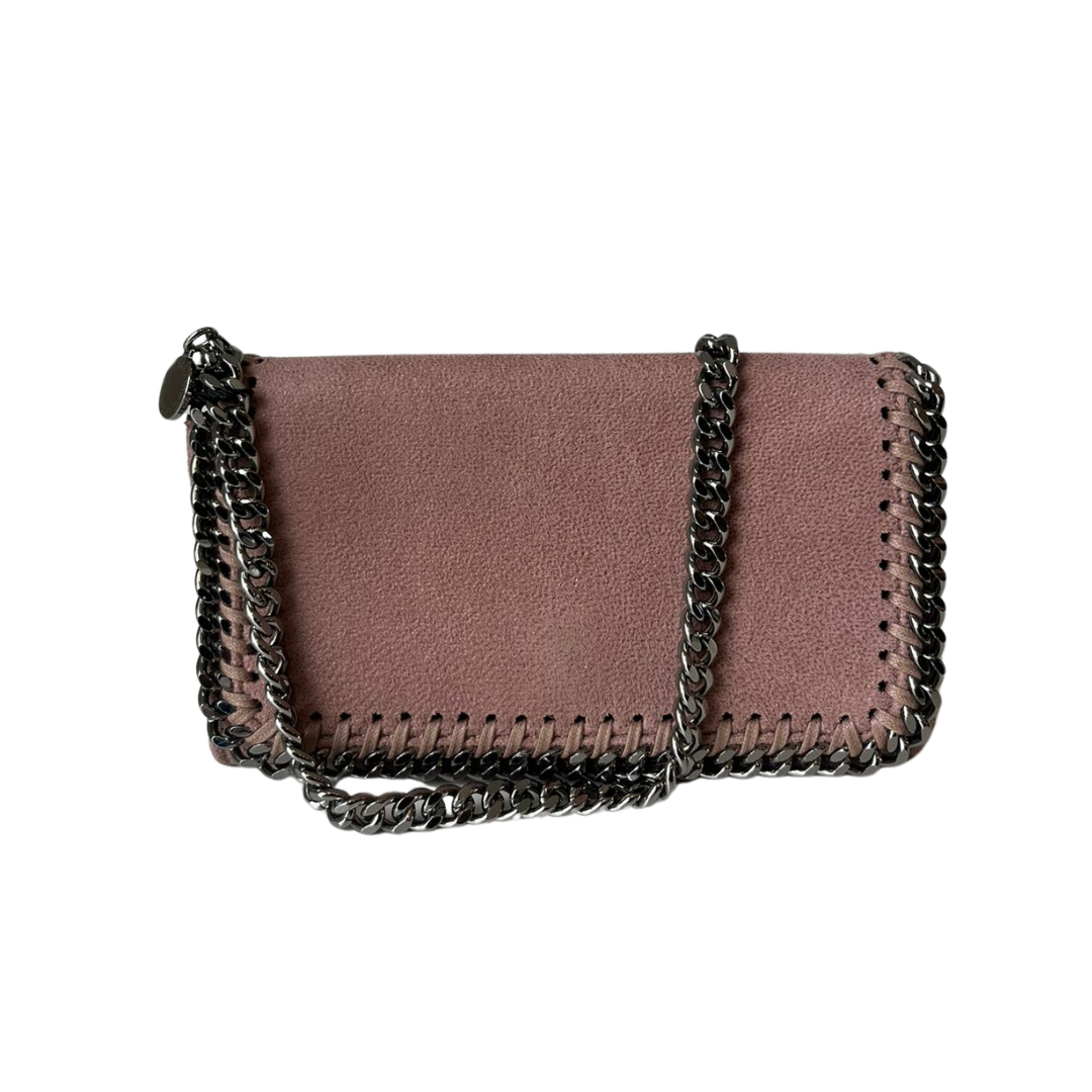 Bolsa Tiracolo Mini Stella Mccartney Falabella Flap bege