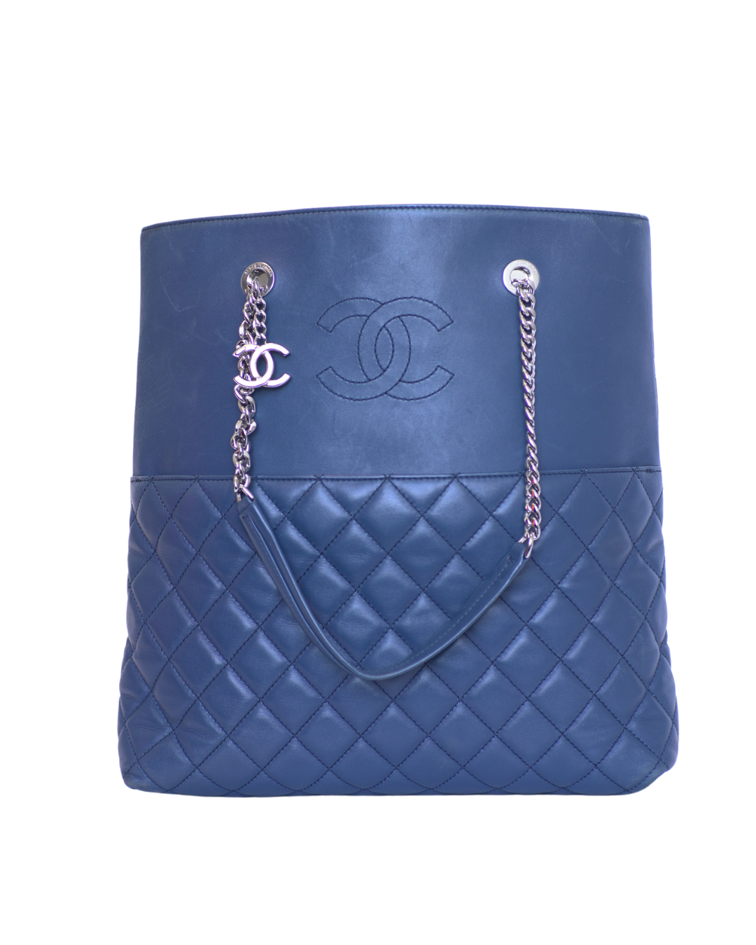 Bolsa Chanel Shopper Azul marinho