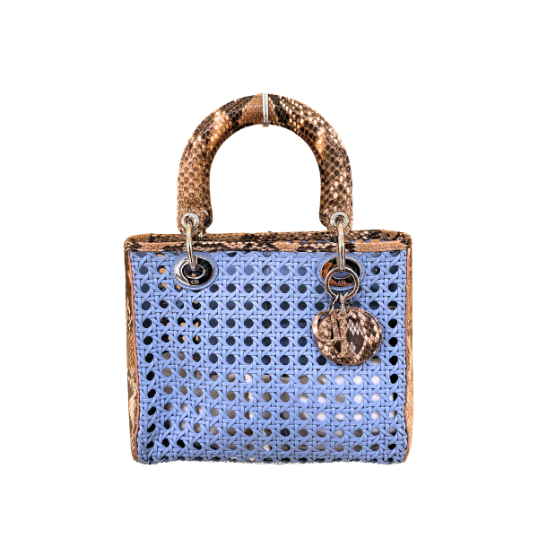Lady Dior Python Azul
