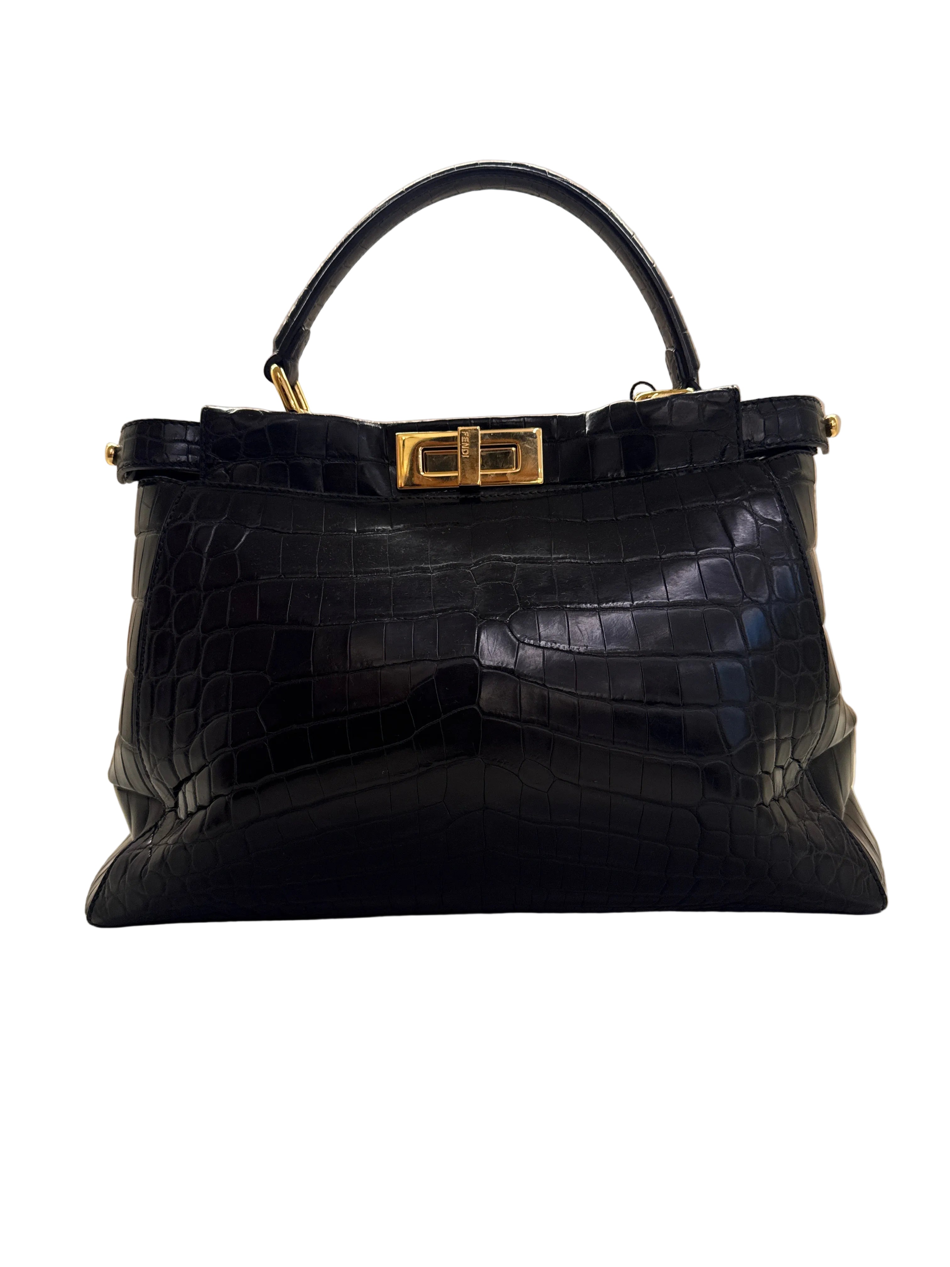 Fendi peekaboo croco