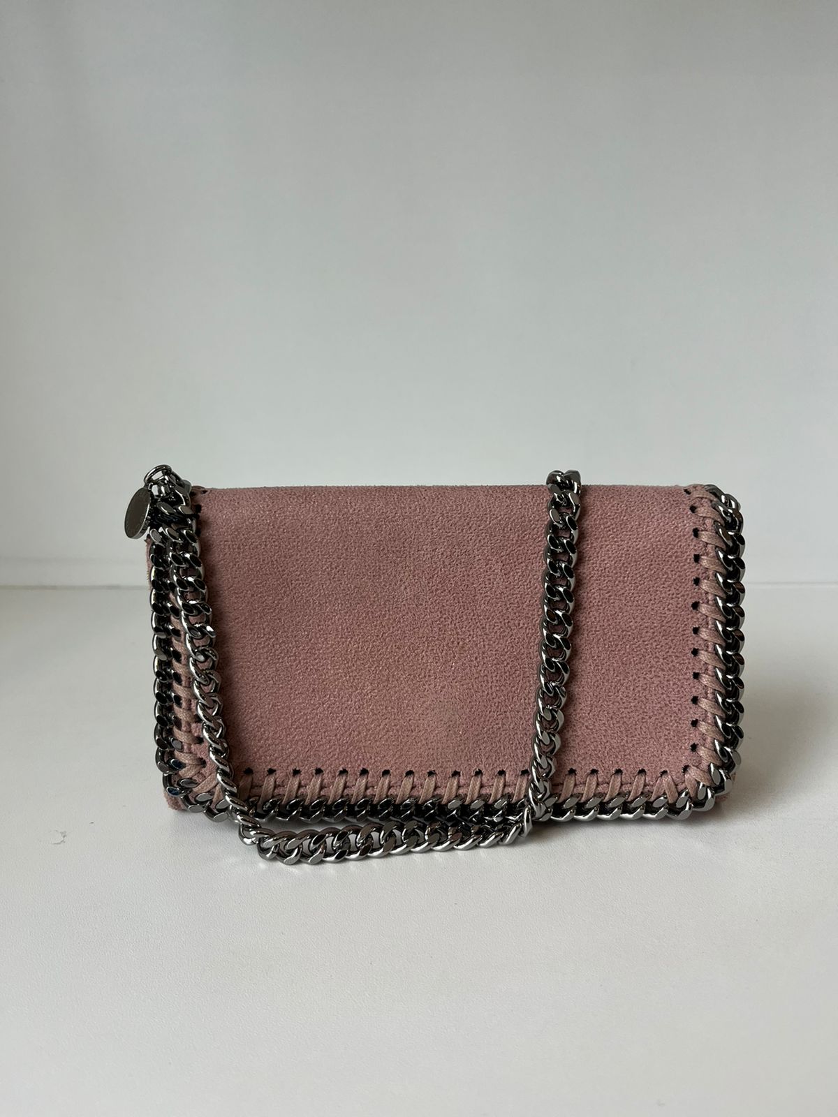 Bolsa Tiracolo Mini Stella Mccartney Falabella Flap bege