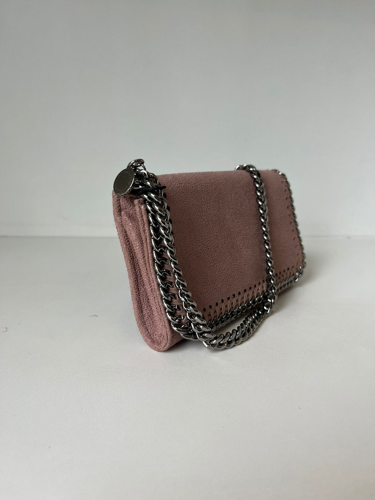 Bolsa Tiracolo Mini Stella Mccartney Falabella Flap bege