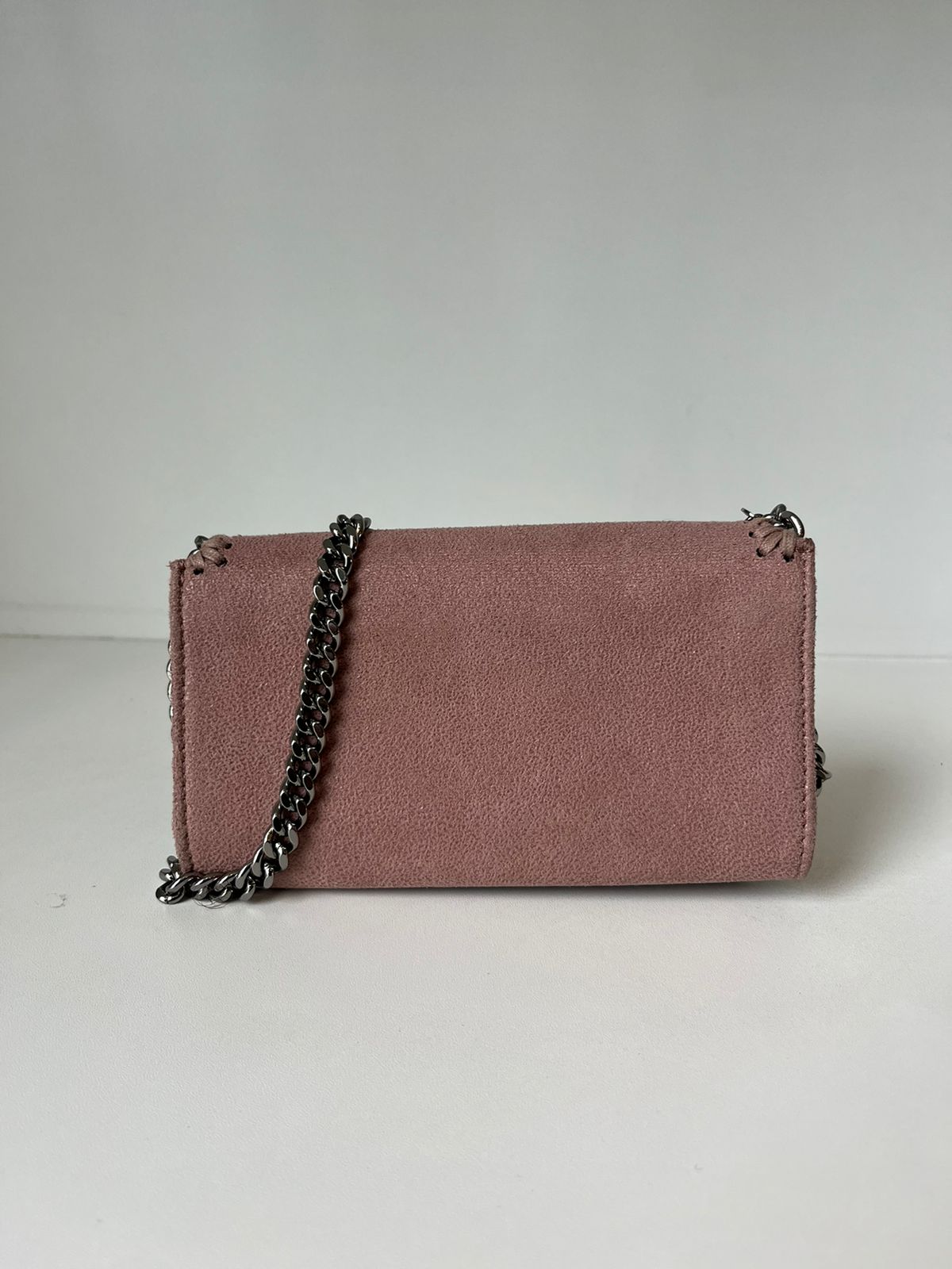 Bolsa Tiracolo Mini Stella Mccartney Falabella Flap bege