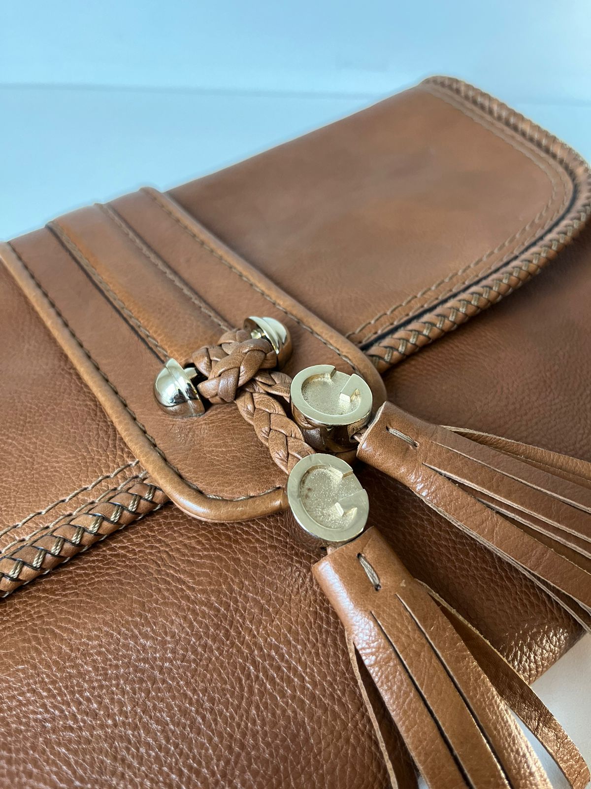 Clutch Gucci Caramelo Maxi