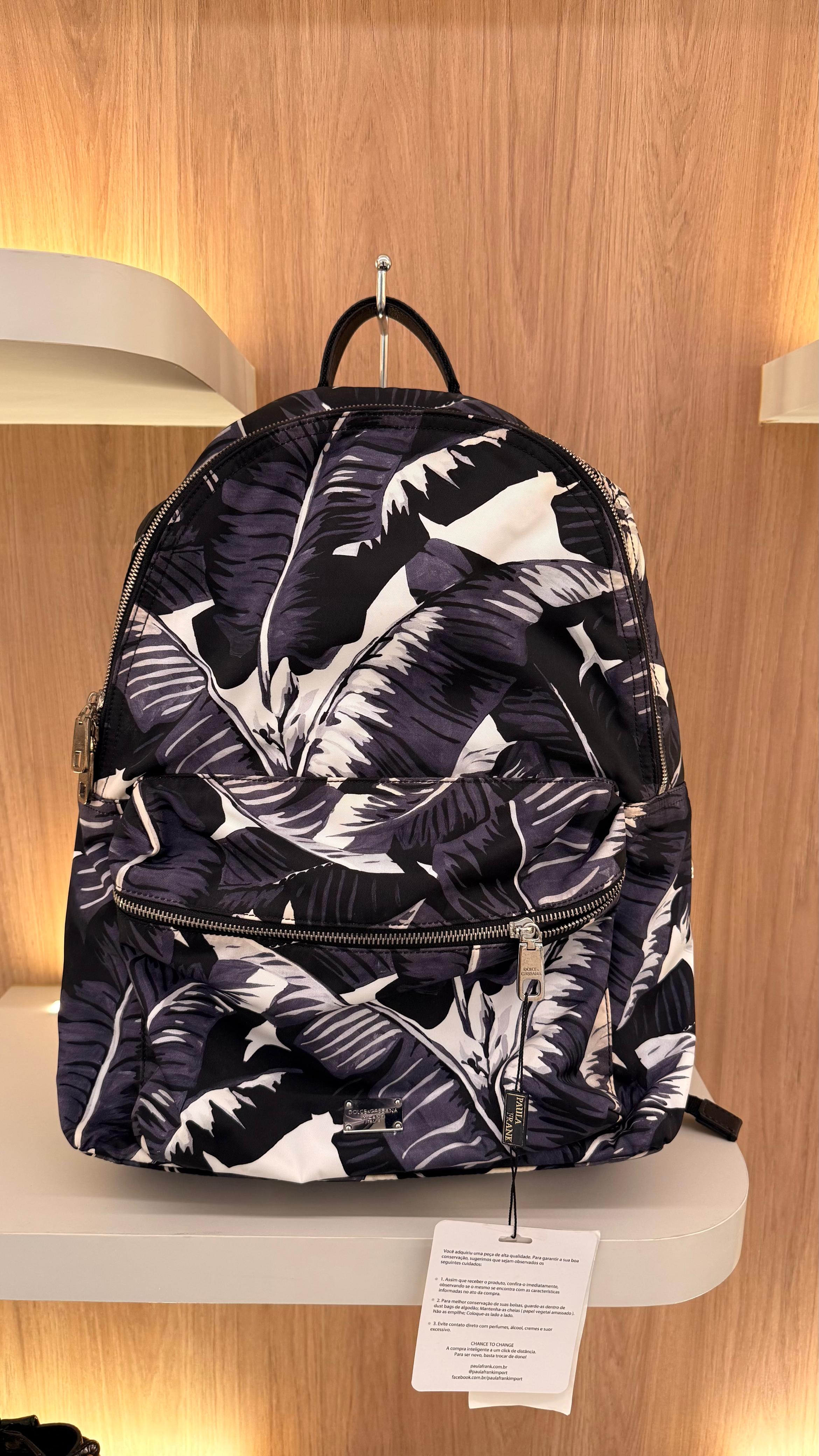 Mochila Dolce & Gabanna estampada nova