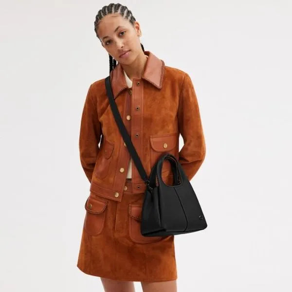 Bolsa Lana Shoulder 23 Coach - Preto
