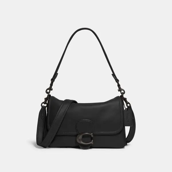 Bolsa Soft Tabby Coach - Preto