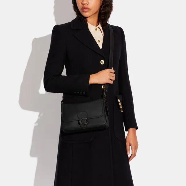 Bolsa Soft Tabby Coach - Preto
