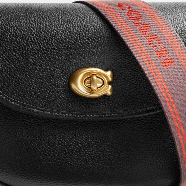 Bolsa Willow Saddle Coach - Preto