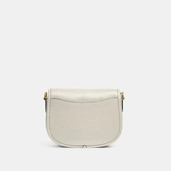 Bolsa Willow Saddle Coach duas alças - Off White