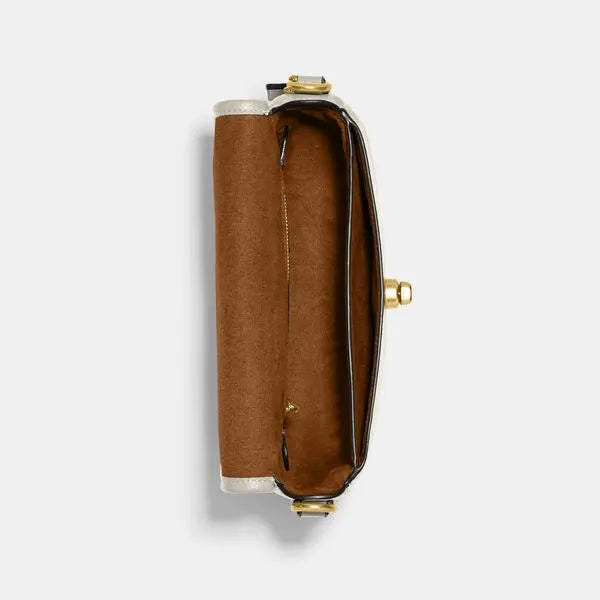 Bolsa Willow Saddle Coach duas alças - Off White