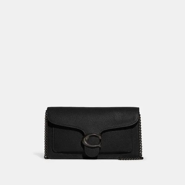 Bolsa Tabby Chain Clutch Coach - Preto