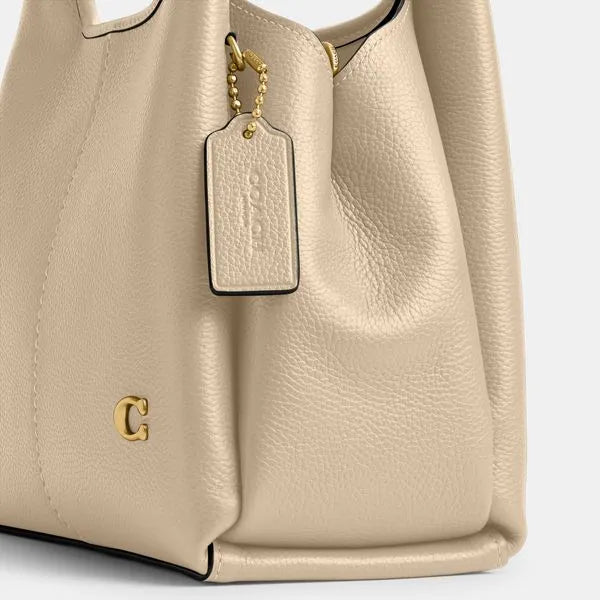 Bolsa Lana Shoulder 23 Coach - Off White