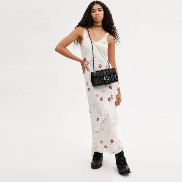 Bolsa Tabby Shoulder 26 With Quilting Coach - Preto