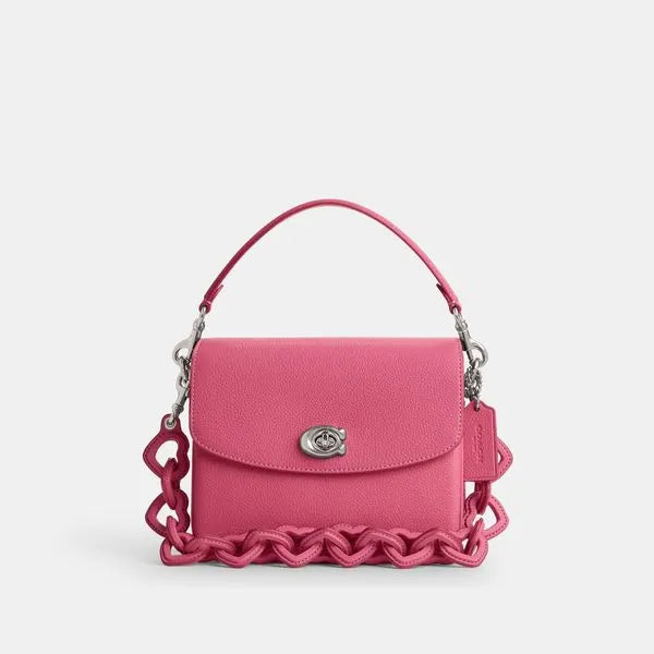 Bolsa Cassie Crossbody 19 Heart Strap Coach - Rosa