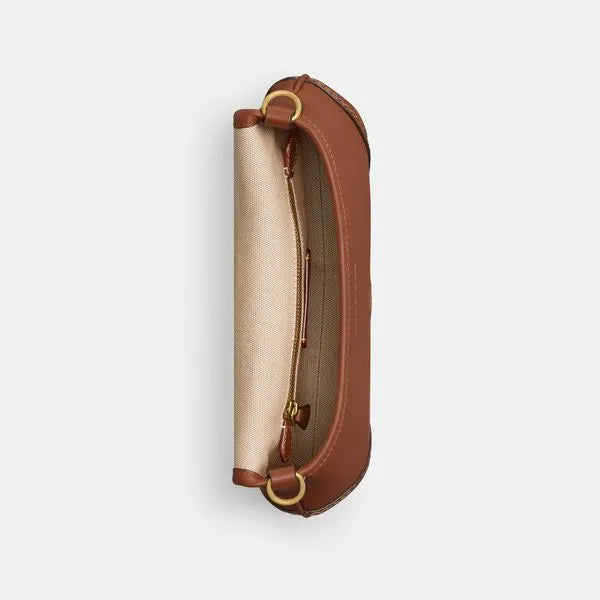 Bolsa Soho em Couro Regenerativo Coach - Marrom