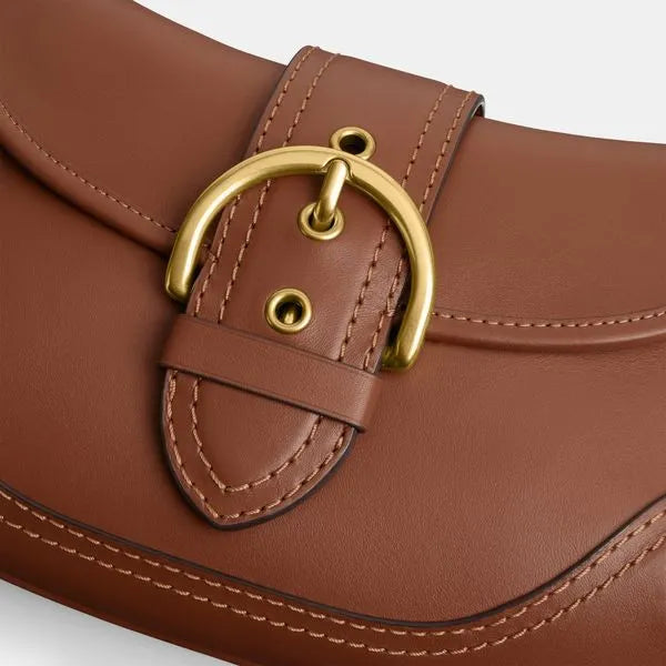 Bolsa Soho em Couro Regenerativo Coach - Marrom