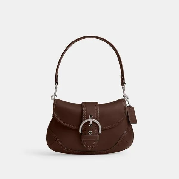 Bolsa Soho em Couro Regenerativo Coach - Marrom