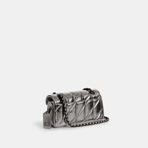 Bolsa Tabby Shoulder 20 With Quilting Coach - Prata