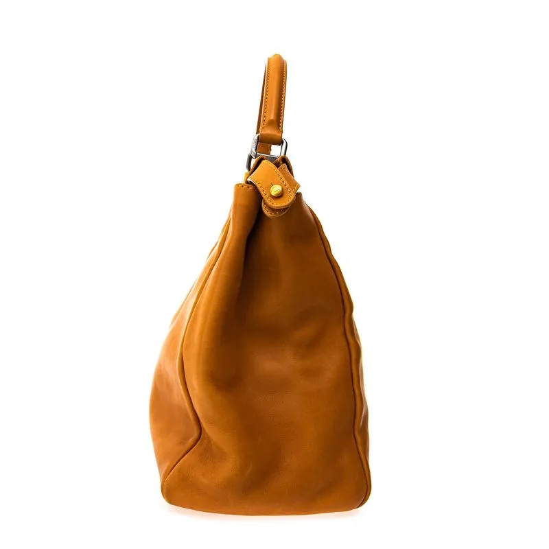 Bolsa Fendi Peekaboo mostarda