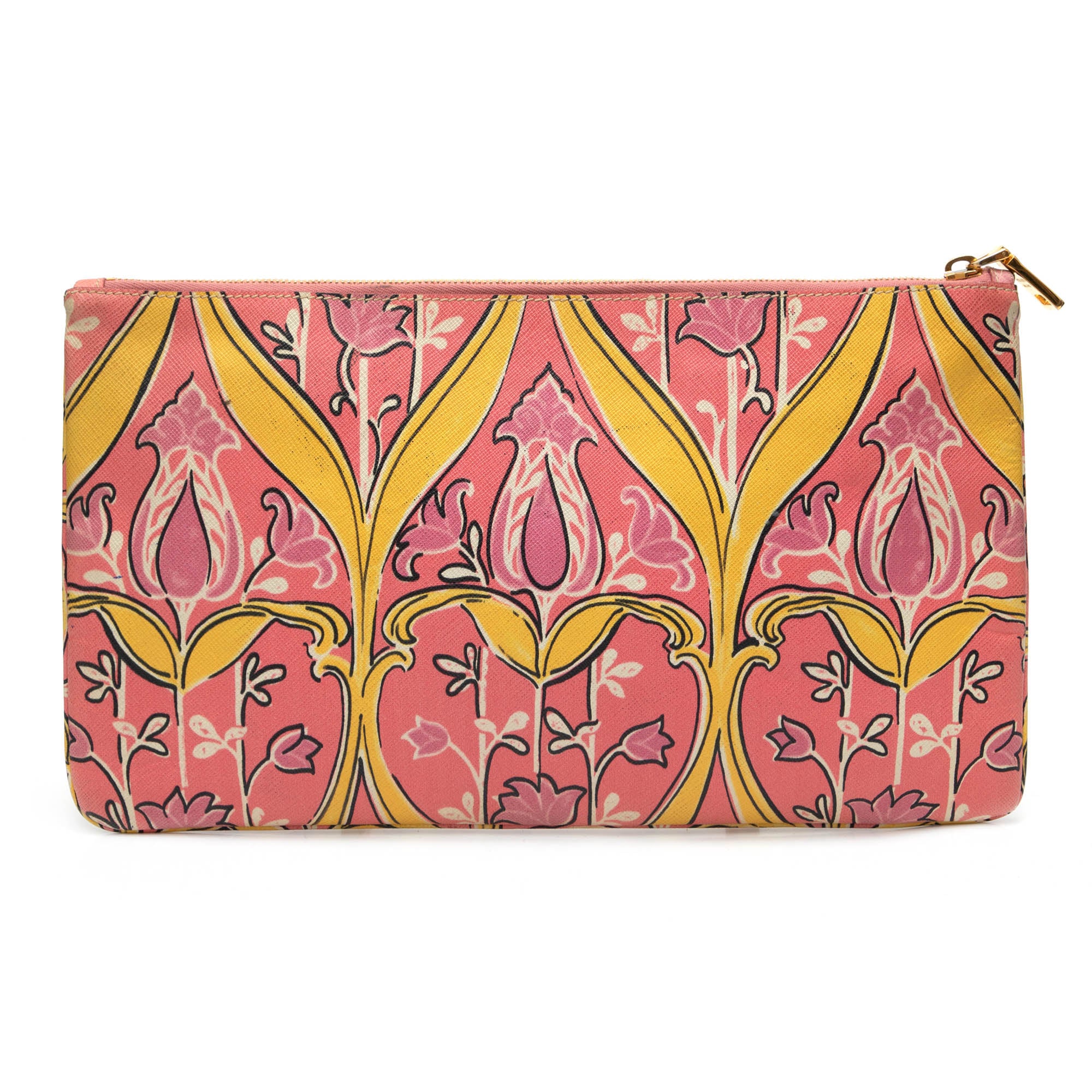 Clutch Prada flower rosa