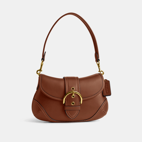 Bolsa Soho em Couro Regenerativo Coach - Marrom