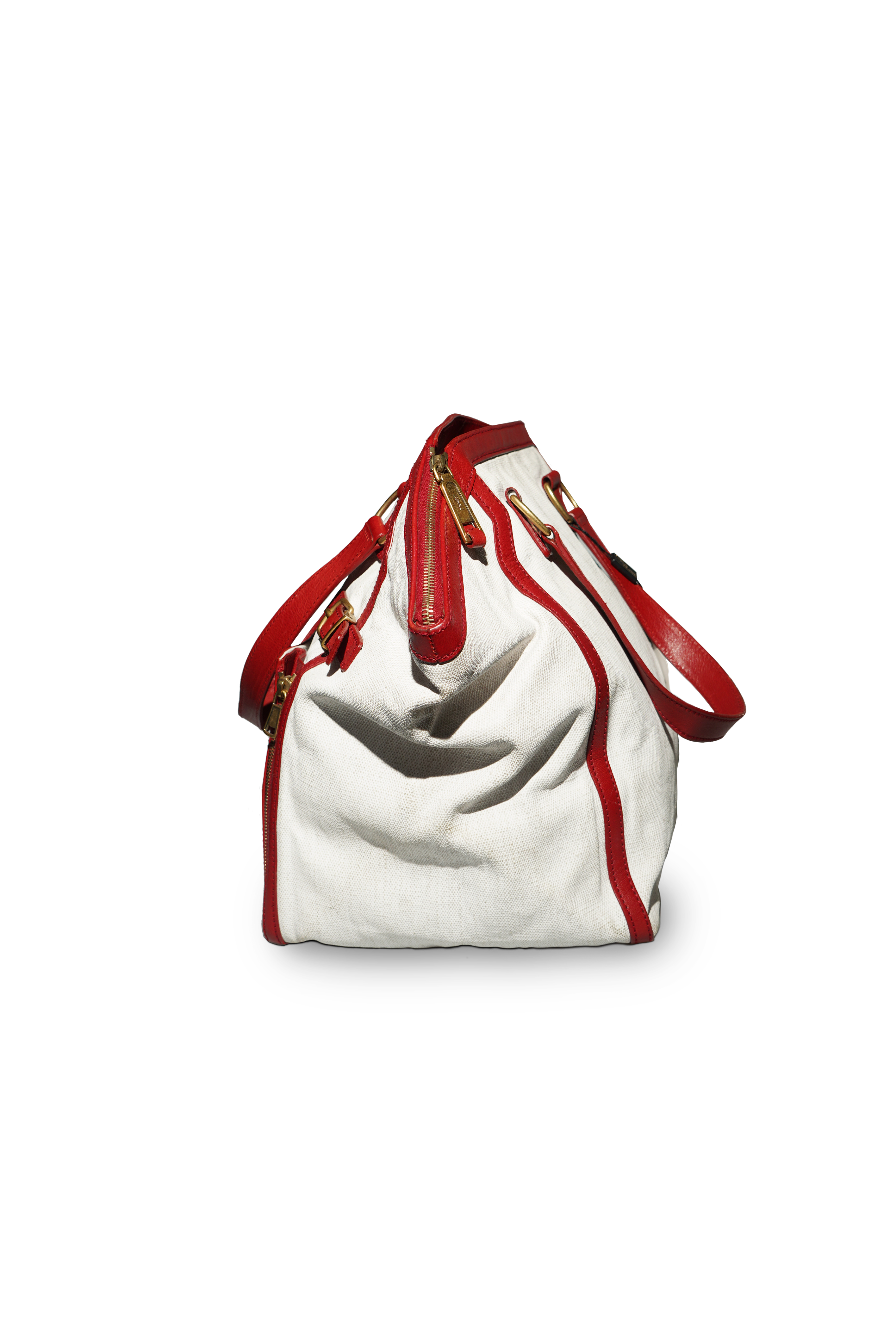 Bolsa YSL Downtown friso red