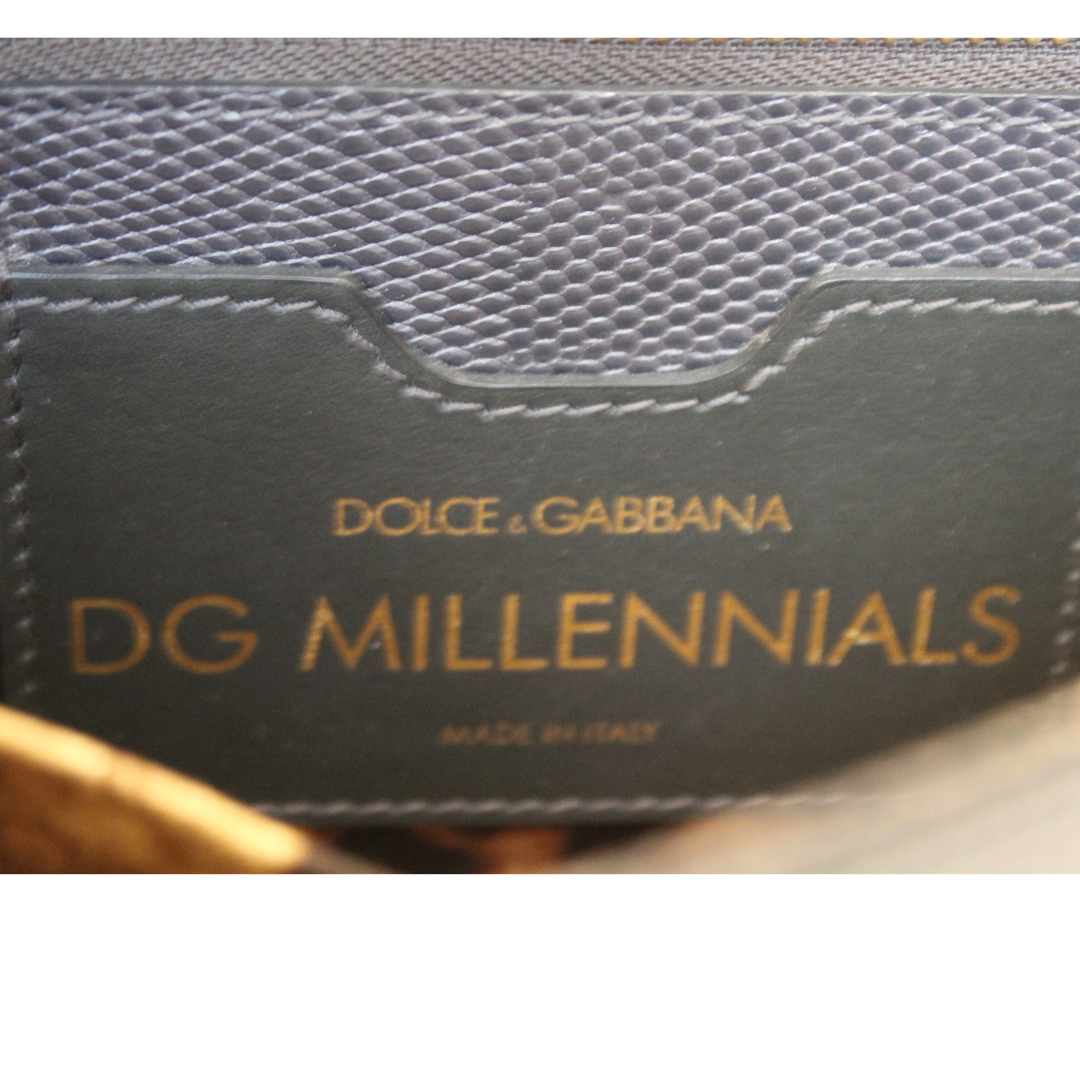 BOLSA DOLCE & GABBANA LIZARD MILLENNIALS GREY