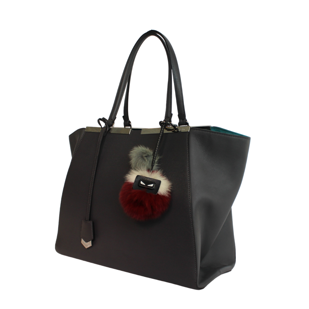 Bolsa Fendi 3 jour cinza