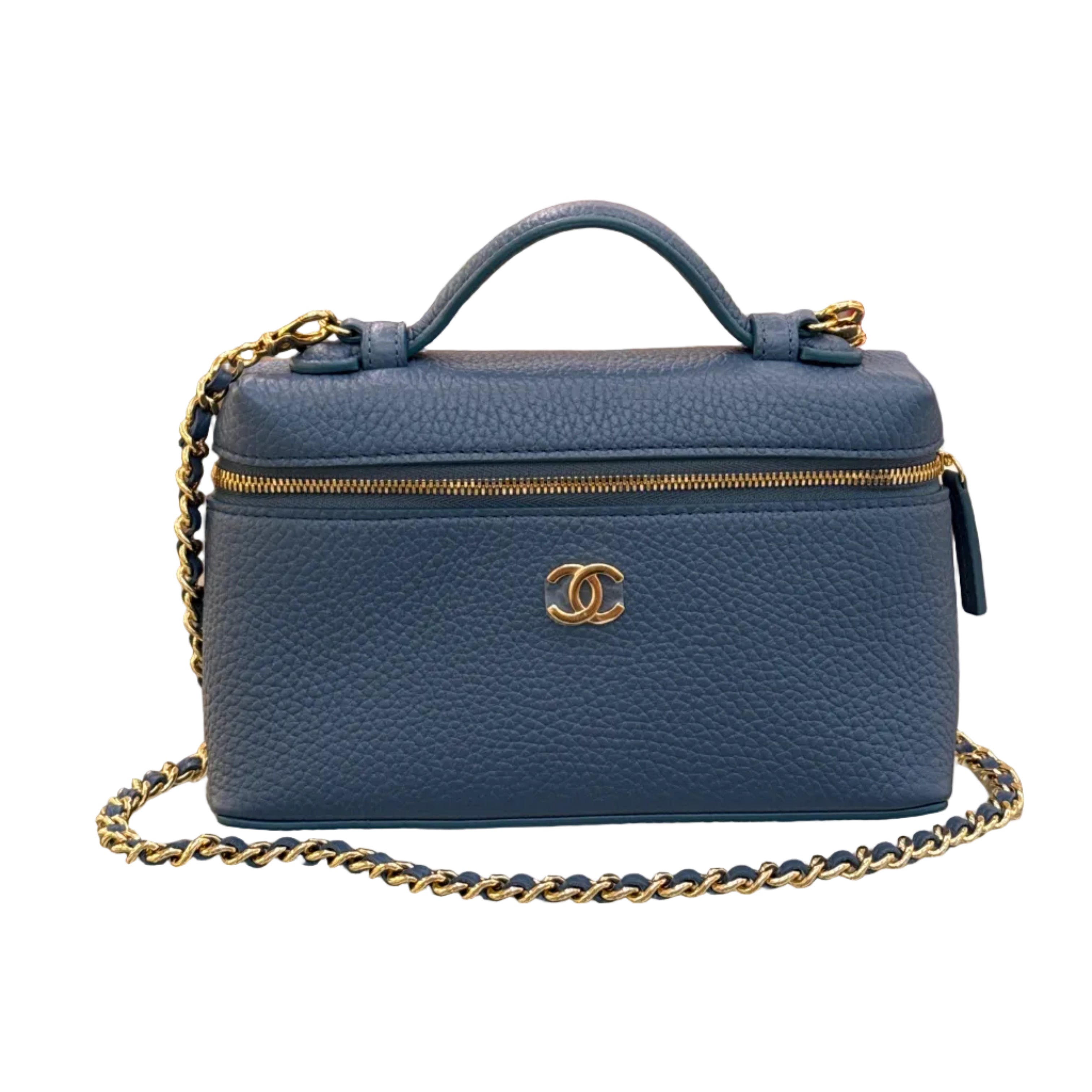 Chanel vanity dark blue