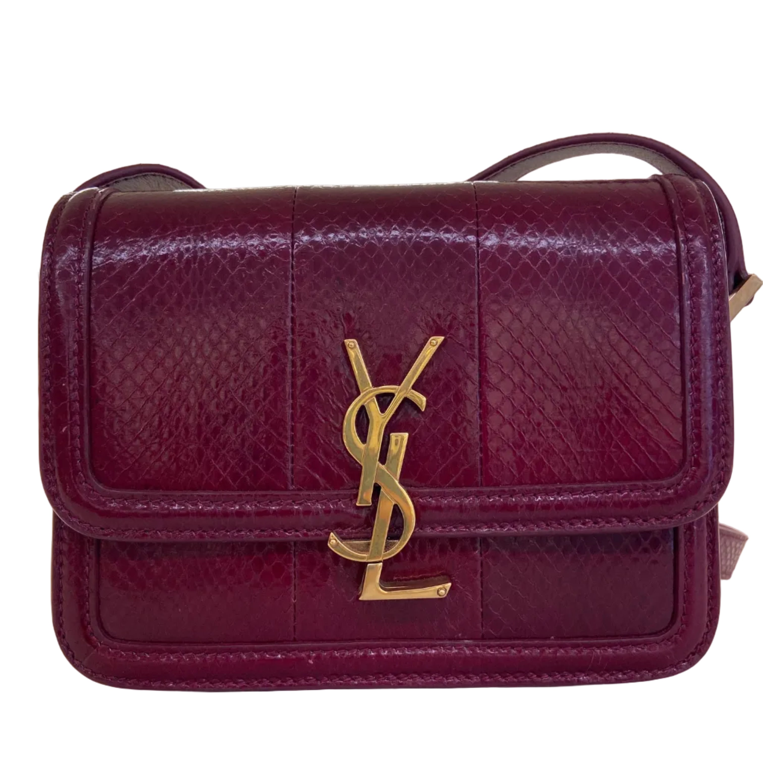 YSL bordo croco